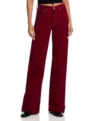 Re/Done High Rise Wide Leg Jeans
