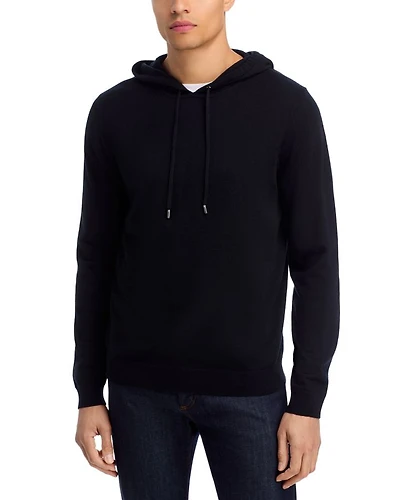 Extra Fine Merino Wool Slim Fit Hooded Sweater