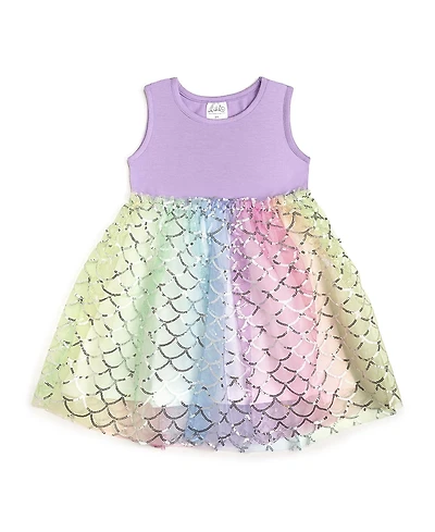 Sweet Wink Girls' Rainbow Mermaid Tank Tutu Dress - Little Kid, Big Kid