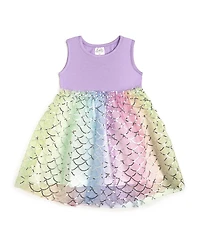 Sweet Wink Girls' Rainbow Mermaid Tank Tutu Dress - Little Kid, Big Kid