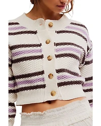 Lila Striped Cardigan