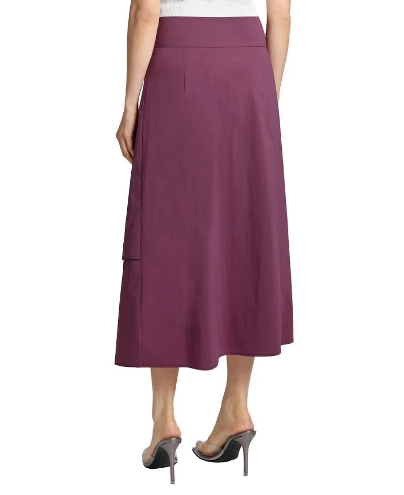 DEB Multi-Panel Asymmetric Midi Skirt Stretch Cotton Blend