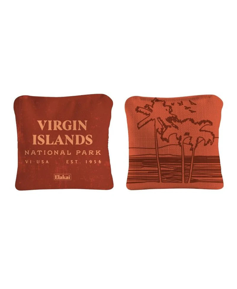 6x6 Virgin Islands National Park Durasuede + Turbo Polyglide Pilot Versacraft Cornhole Bags