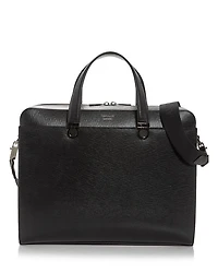 Gancini Leather Briefcase