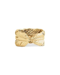 Feather Pavé Ring