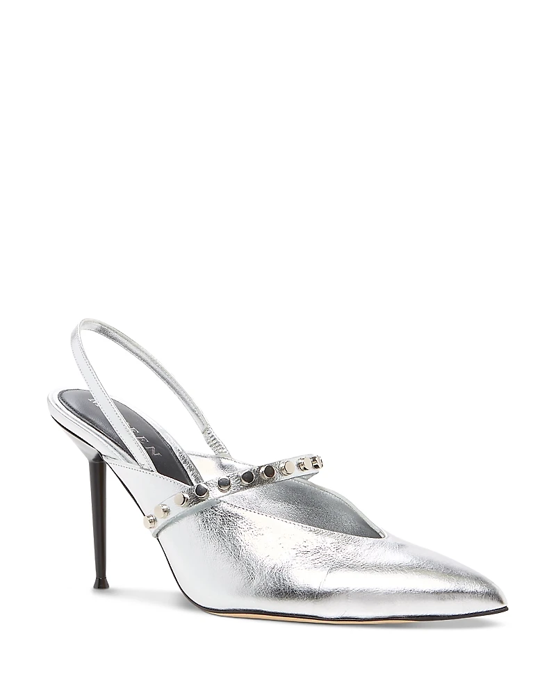 McQueen Women's Leather Slingback Pumps