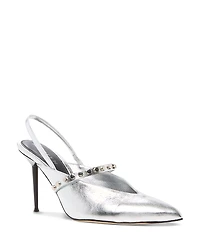 McQueen Women's Leather Slingback Pumps