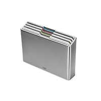 Folio Steel 4 Piece Cutting Board and Case Set