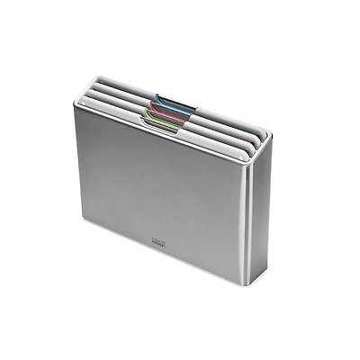 Joseph Joseph Folio Steel 4 Piece Cutting Board and Case Set