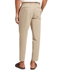 Armodo Tapered Fit Belted Cotton Stretch Pants