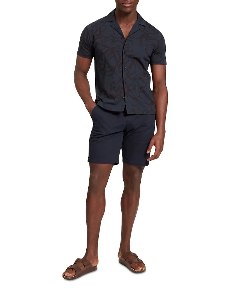 Claub Printed Jersey Button Down Shirt