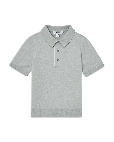 Reiss Boys' Knit Short Sleeve Polo Sweater