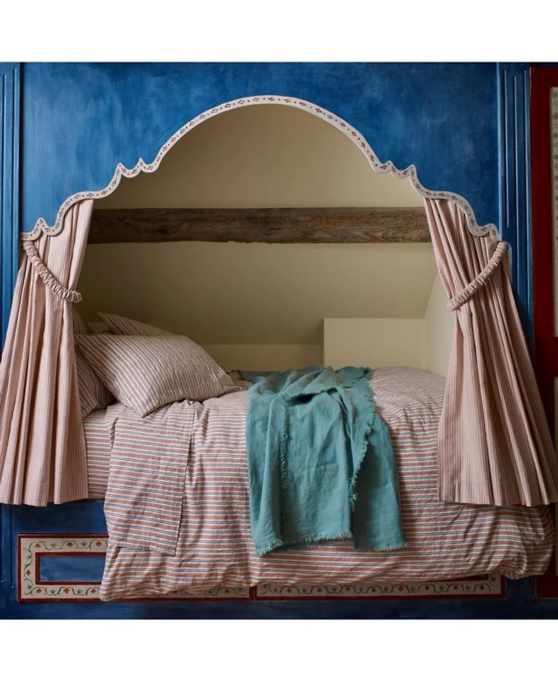 Somerley Stripe Duvet Cover Linen Blend, Queen