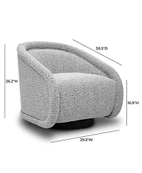 Rory Boucle Swivel Chair