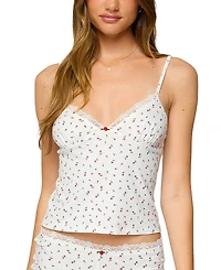 Edikted Viola Floral Lacey Tank Top