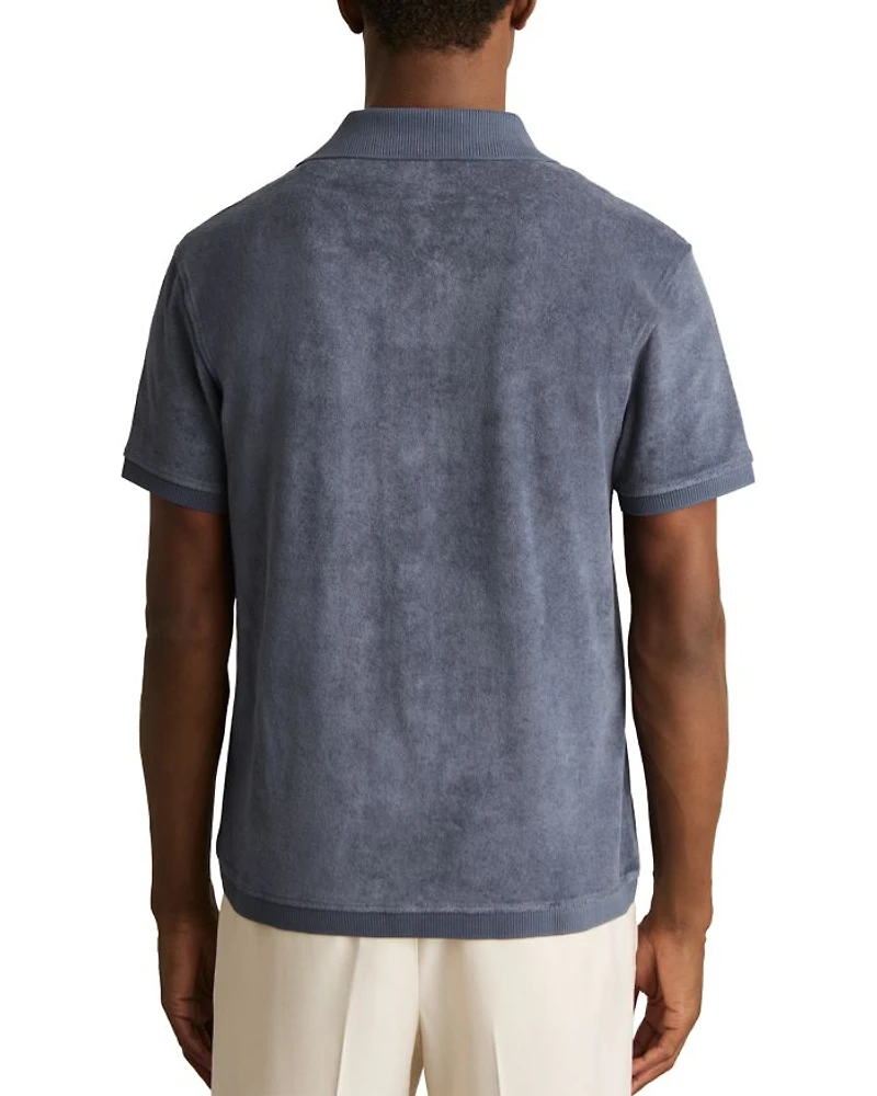 Short Sleeve Terry Camp Shirt
