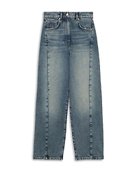 Molly Barrel Leg Jeans Mid Blue