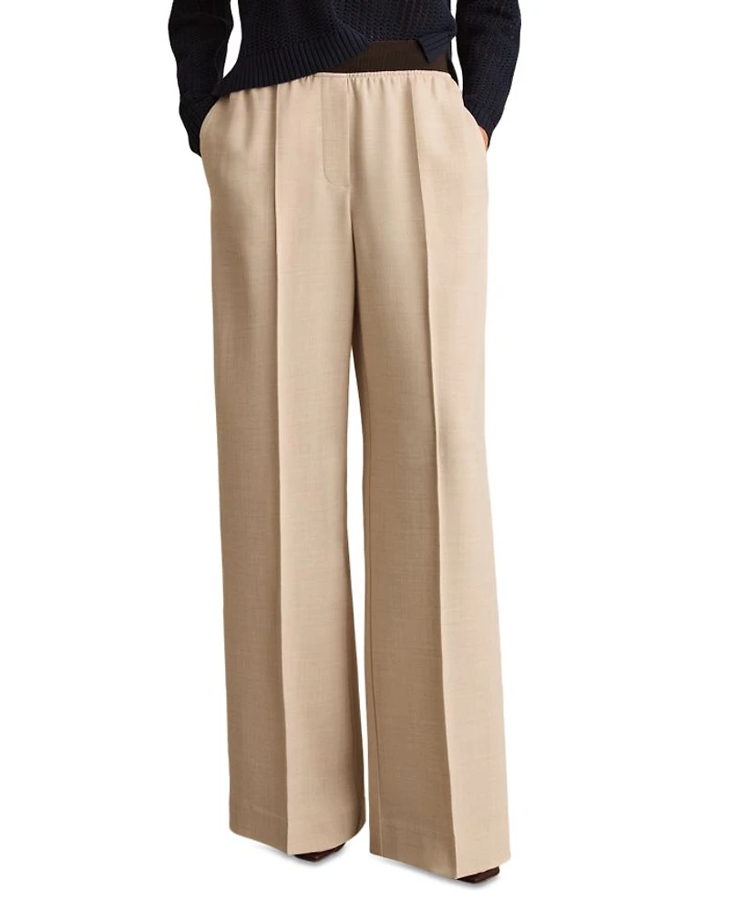 Wilde Wide Leg Trousers Neutral