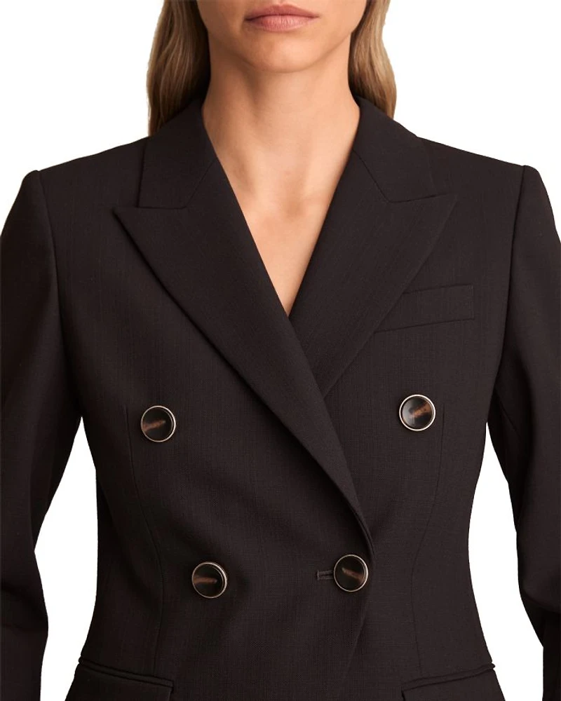 Lia DNA Double Breasted Blazer Chocolate