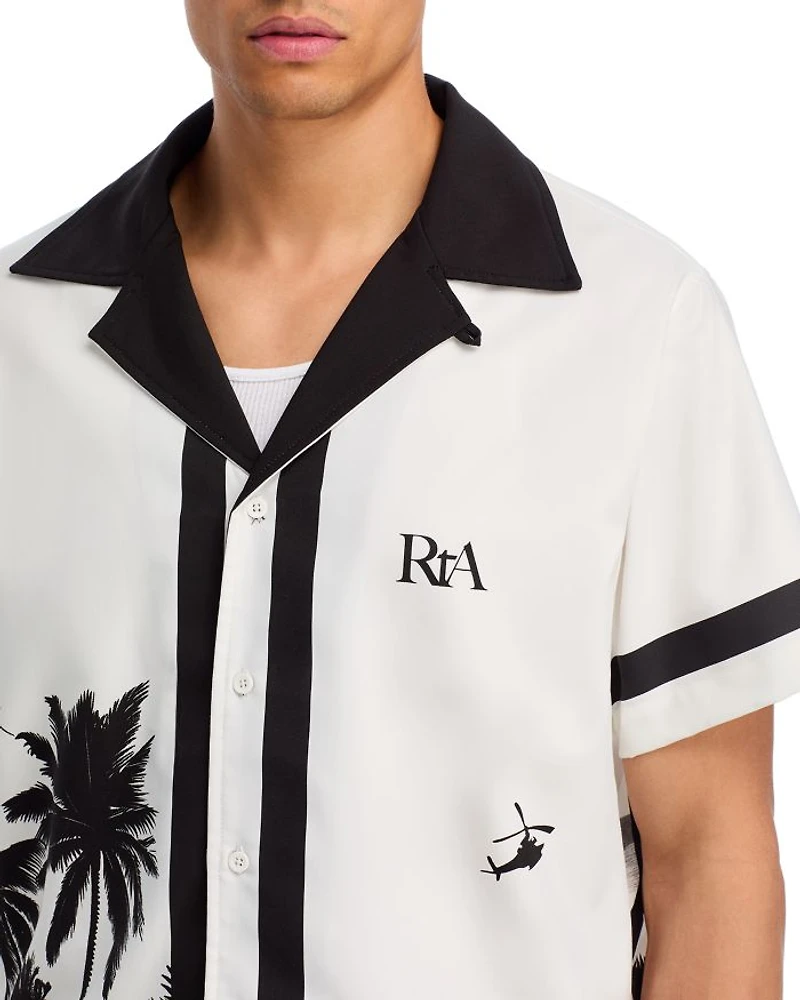 Nathan Regular Fit Printed Camp Shirt