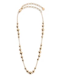 Single Chain Bubble Necklace, 12.5"-16.5"
