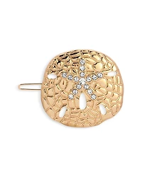 Ettika Crystal Sand Dollar Hair Barrette