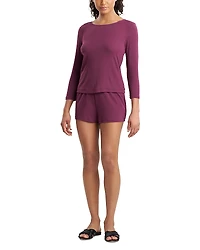 Natori Rib Essentials Short Pajama Set