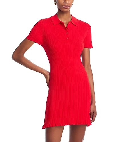 French Connection Collared Henley Mini Dress
