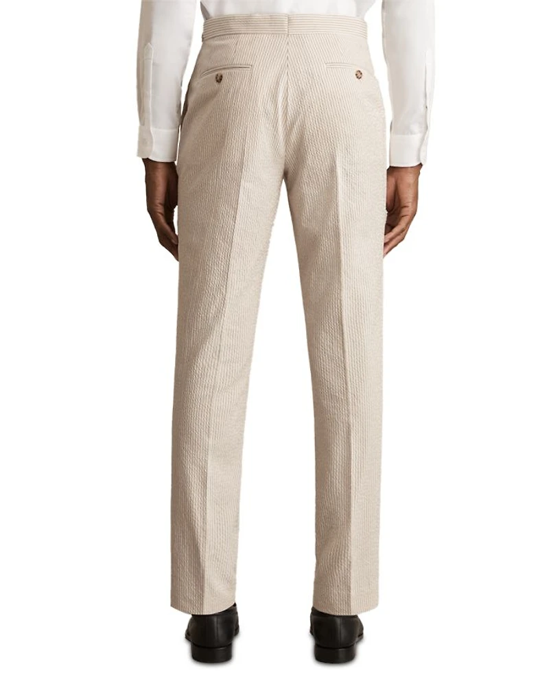 Slim Fit Seersucker Mixer Trousers