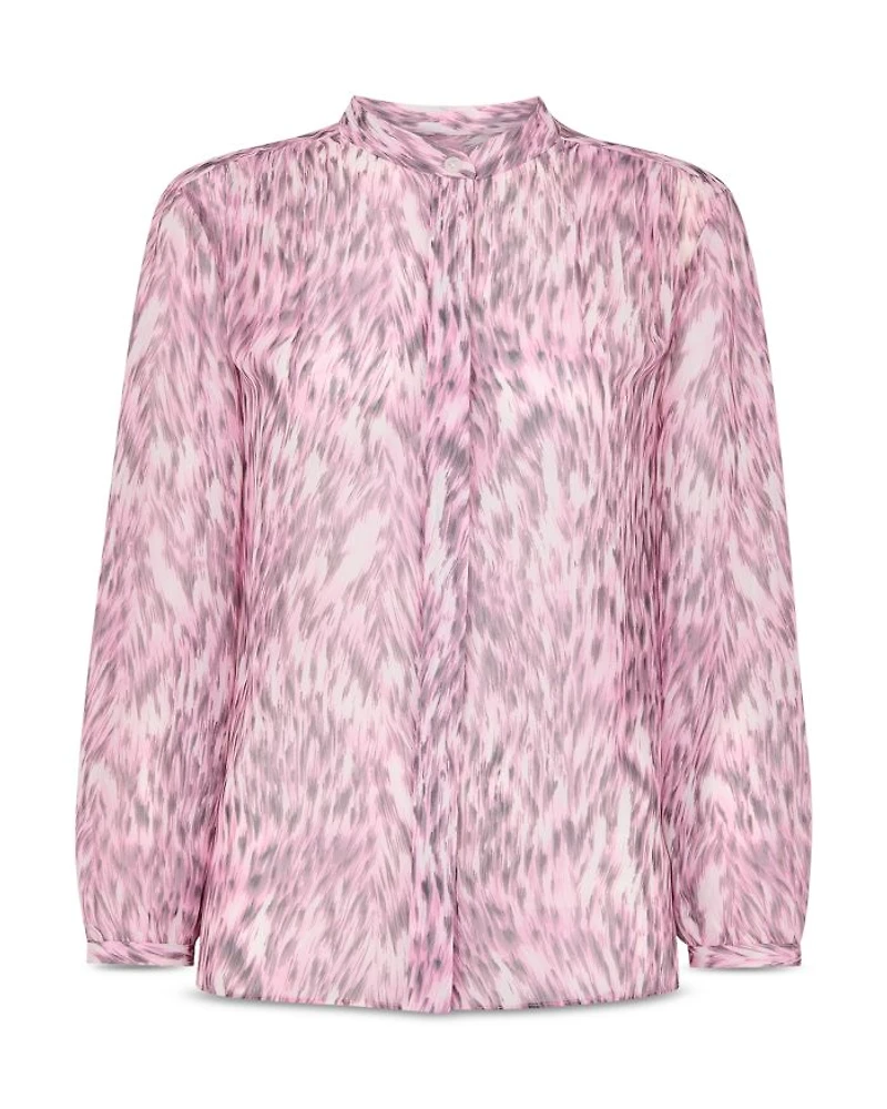 Leopard Pleat Shirt