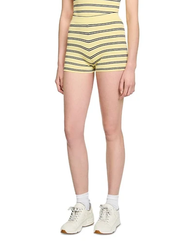 Striped Knit Shorts