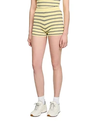 Striped Knit Shorts