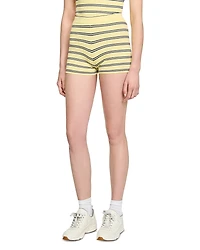 Sandro Striped Knit Shorts