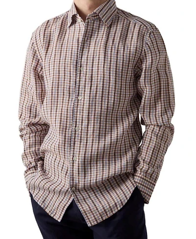 Morgan Multi Check Linen Shirt