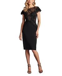 Tadashi Shoji Madigan Embroidered Bodice Cocktail Dress