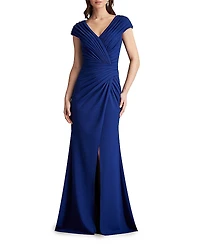 Tadashi Shoji Cargill Pleated Draped Gown