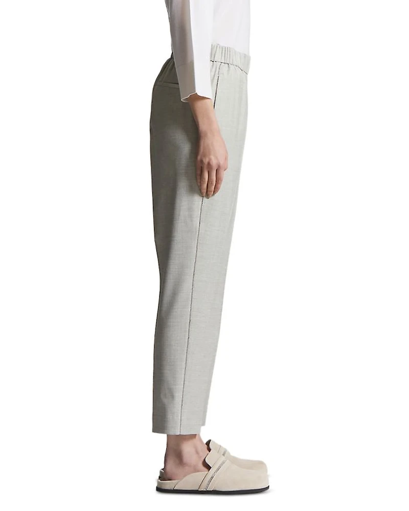 Wool Blend Pull On Pants