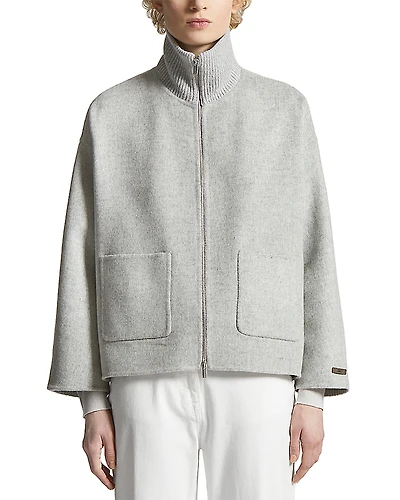 Peserico Mock Neck Coat