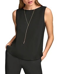 Donna Karan Sleeveless Crewneck Top