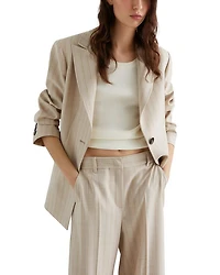 Facile Peak Lapel Blazer