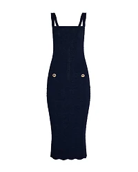 Kniz Fitted Midi Dress