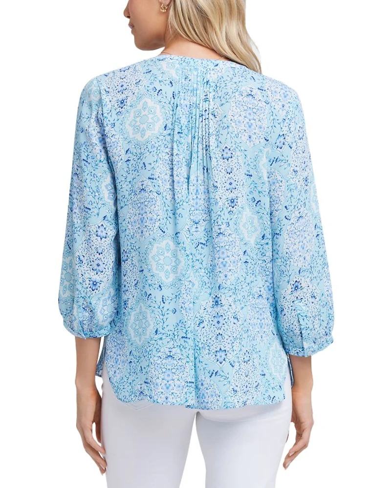 Petite Pintucked Blouse