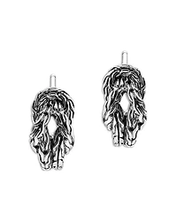 Sterling Silver Love Knot Hoop Earrings