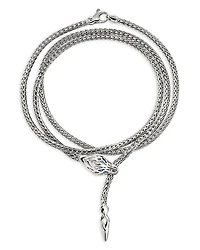 Sterling Silver Blue Sapphire Naga Wrap Bracelet