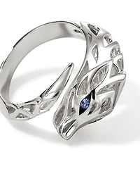 Sterling Silver Blue Sapphire Naga Ring