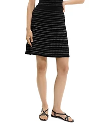 Rib Stripe Mini Skirt