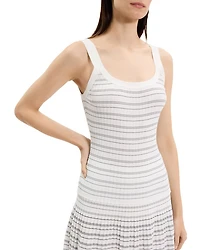Ribbed Contrast Stripe Tank