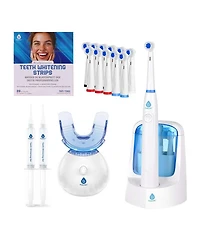 Advanced Smile Care Bundle LED Whitening Kit, Whitening Strips, & Electric Toothbrush