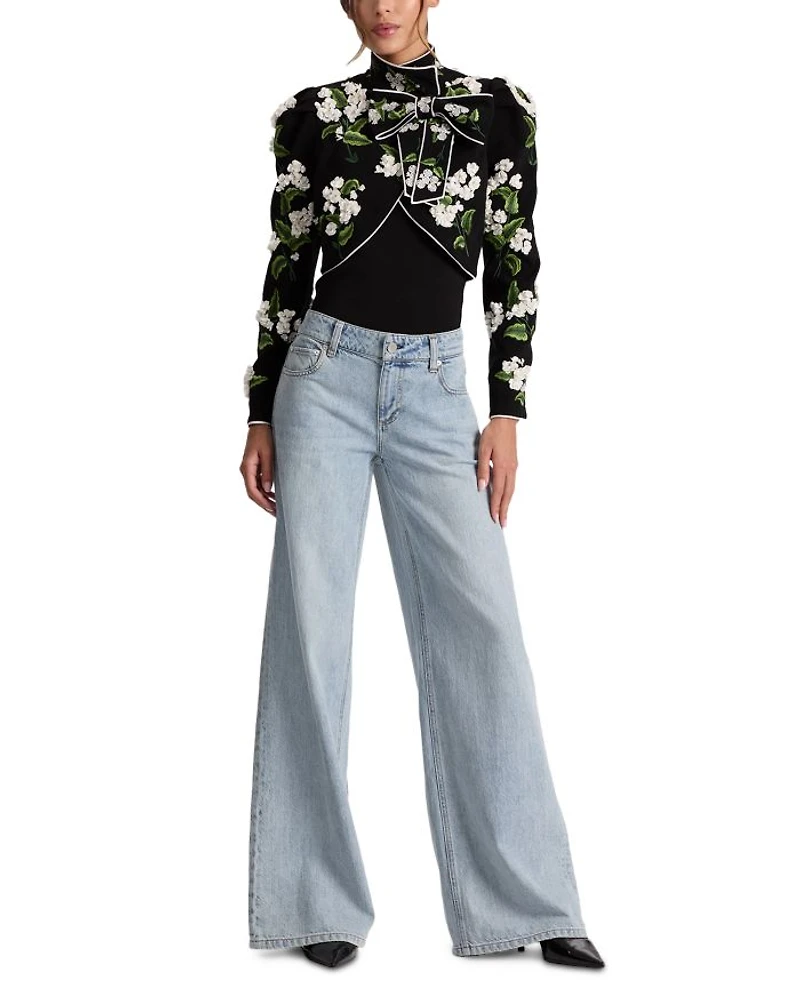 Addison Embroidered Cropped Jacket