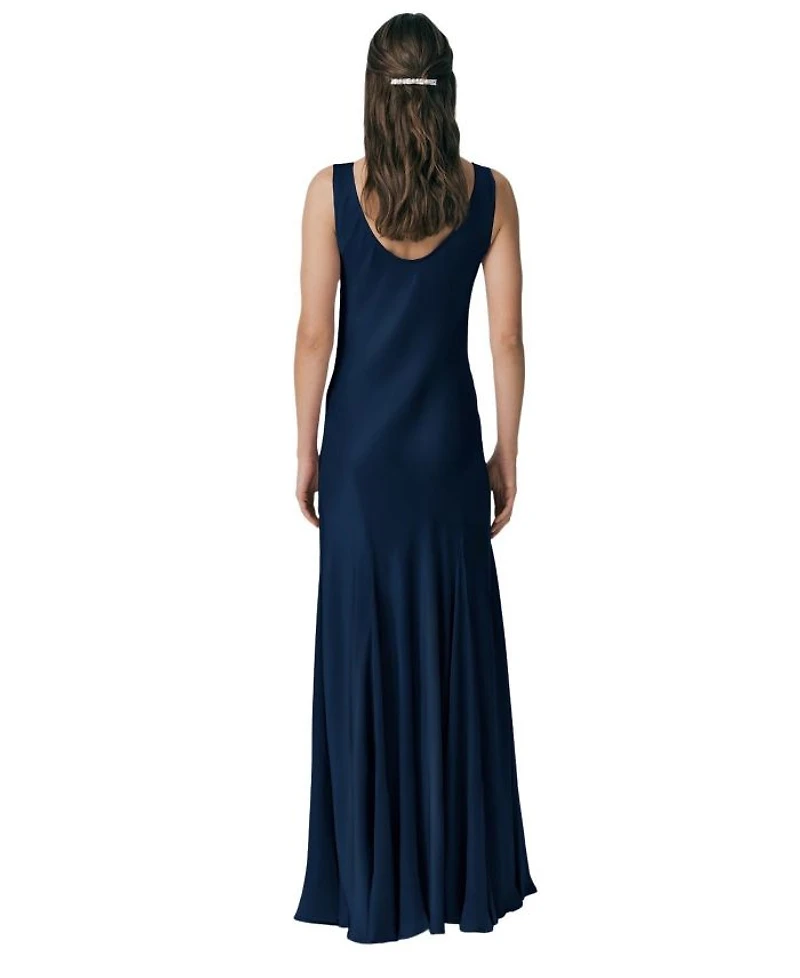 Willow Satin Maxi Sip Dress